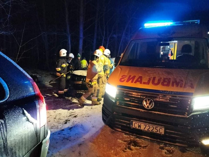 Wypadek volkswagena w gminie Kowal