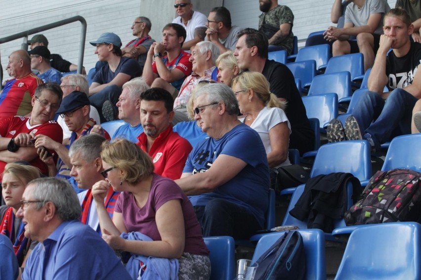 Kibice na meczu Piast Gliwice - Zagłębie Lubin...