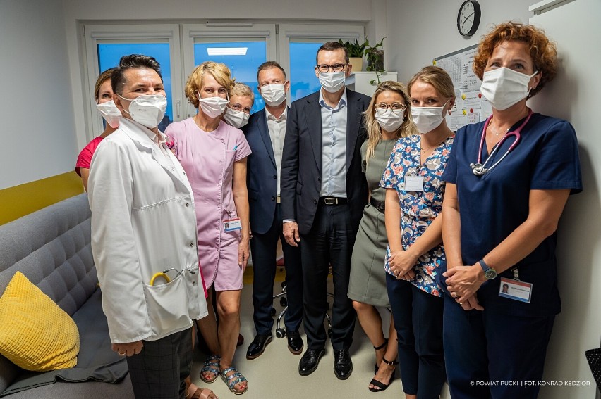 Wizyta premiera Mateusza Morawieckiego w Szpitalu Puckim - 19 sierpnia 2022