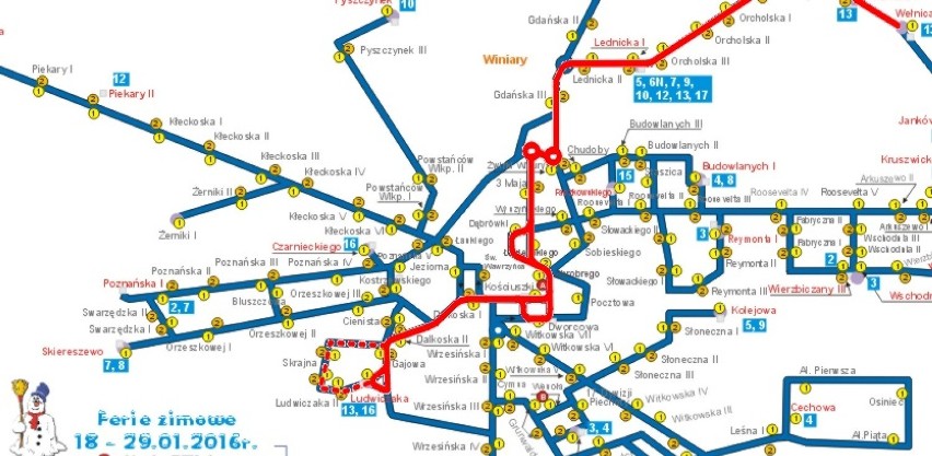 MPK: Zmiany w rozkładzie jazdy od 1 lutego. A co z linią nr 13?