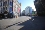 Koronawirus w Sosnowcu. Puste ulice w centrum miasta. Mieszkańcy zostali w weekend domach. Zobaczcie zdjęcia