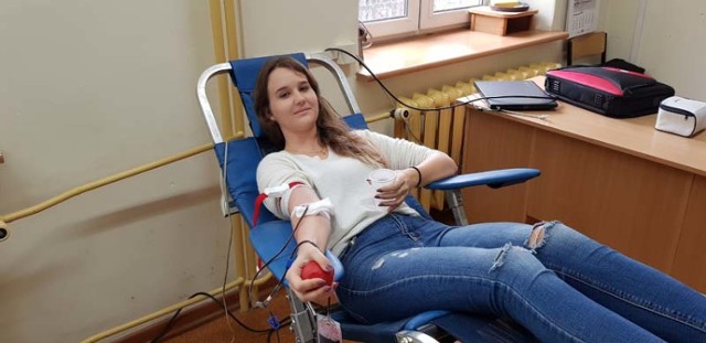 Zbiórka krwi w ZSP nr 5 w Piotrkowie