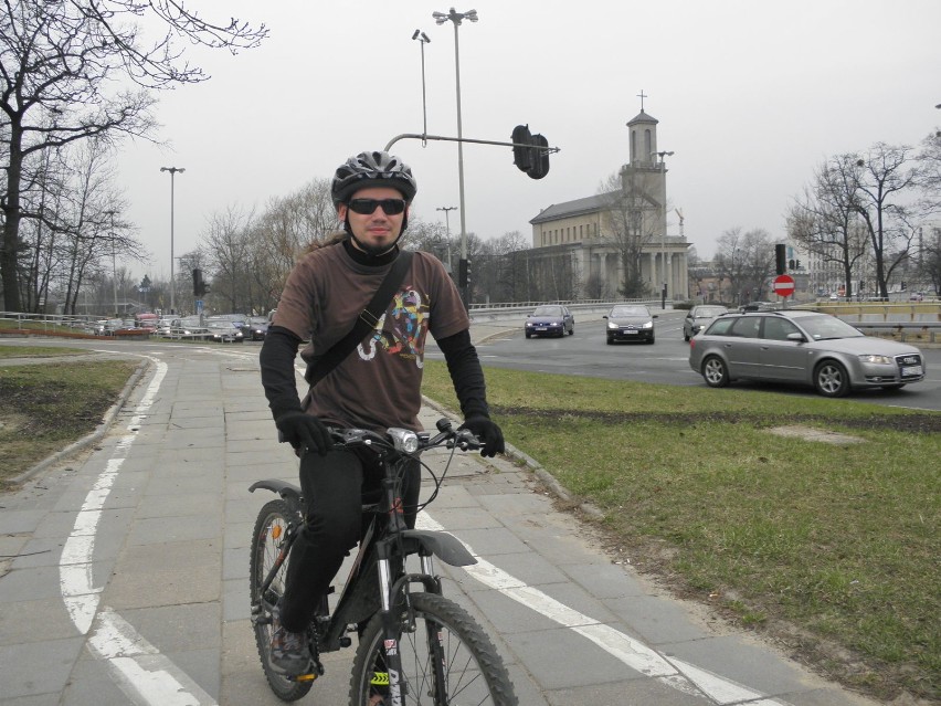 Maciej Sobański wybierał rower dojeżdzając na swoją uczelnię