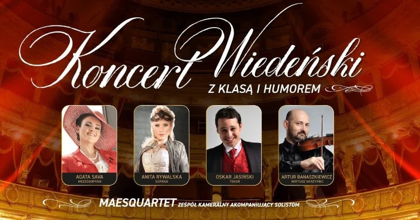 Największe przeboje króla walca Johanna Straussa oraz arie i duety z najbardziej znanych operetek. Koncert Wiedeński z Klasa i Humorem