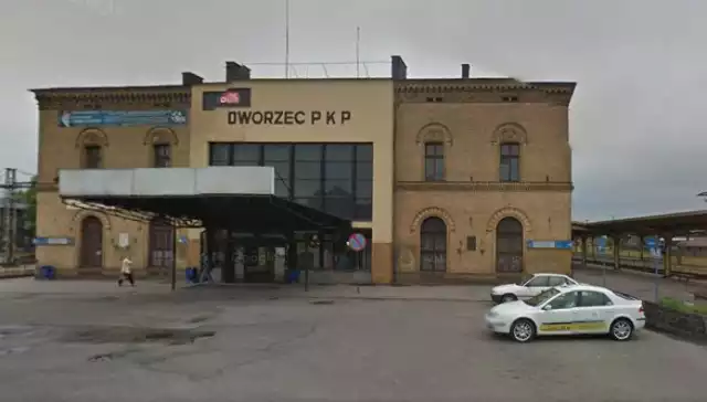 Dworzec PKP w Inowrocławiu.