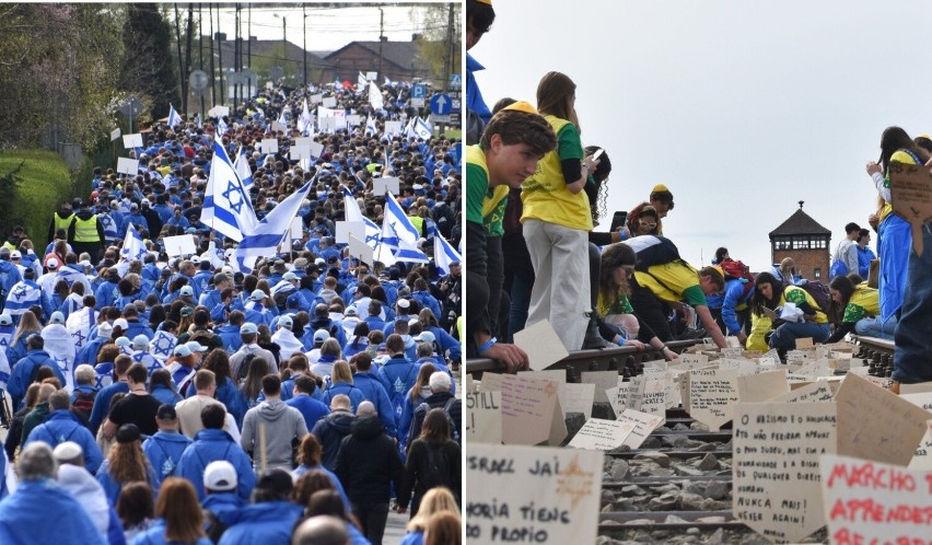 Marsz Żywych przeszedł tzw. Drogą Śmierci z Auschwitz I do...