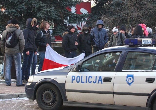 Piotrkowianie protestowali przeciwko ACTA pod koniec stycznia