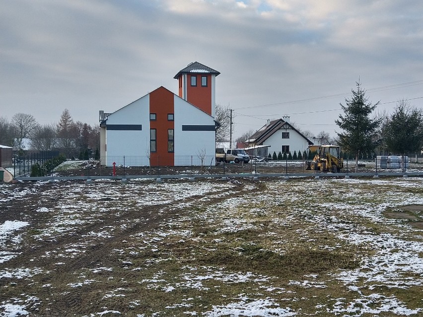 Dobiega końca budowa nowej remizy dla OSP w Torkach w powiecie przemyskim [ZDJĘCIA]