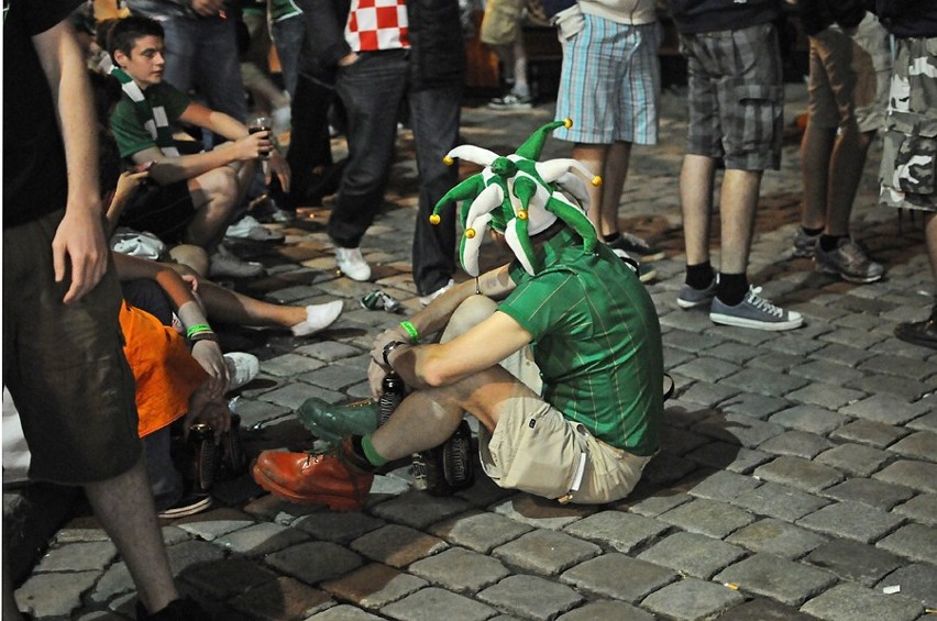 Euro 2012 Poznań - Irlandia przegrała, ale kibice z Zielonej Wyspy bawią się dalej [ZDJĘCIA]