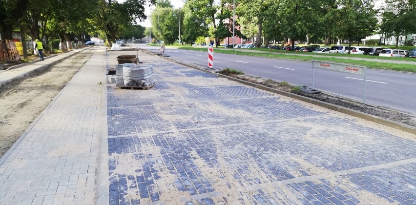 Jak idą prace na Łubinowej w Szczecinie? Są już chodniki i miejsca parkingowe