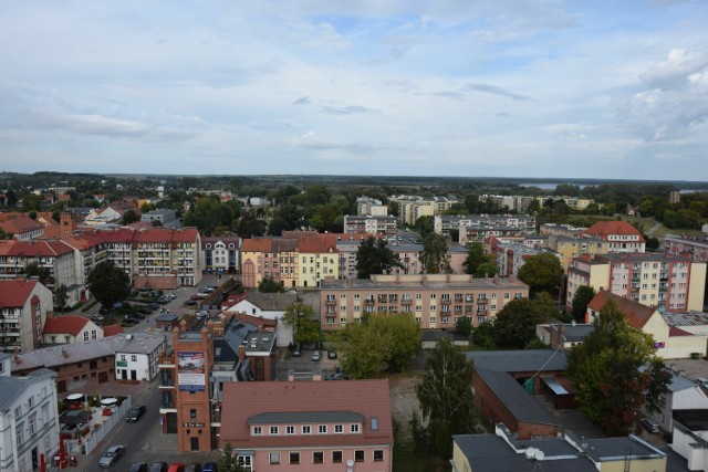 Widok na centrum Szczecinka