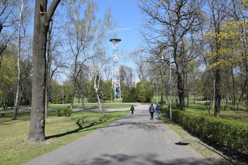 Park Kościuszki w Katowicach 21 kwietnia