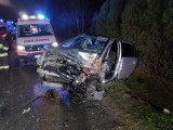 Wypadek w gminie Błaszki. Trzy osoby trafiły do szpitala [FOTO]