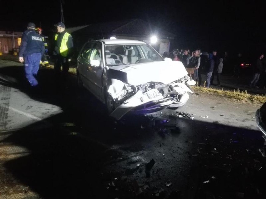 Pijany kierowca spowodował wypadek w Godzieszach Wielkich