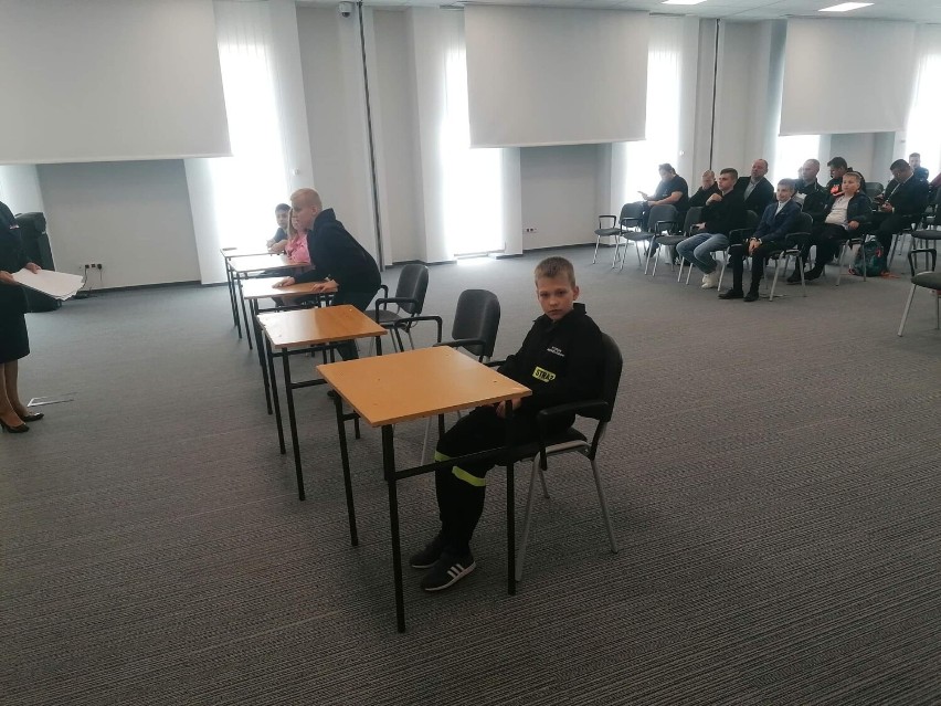 Młody strażak z gminy Oborniki zajął drugie miejsce w wojewódzkim konkursie