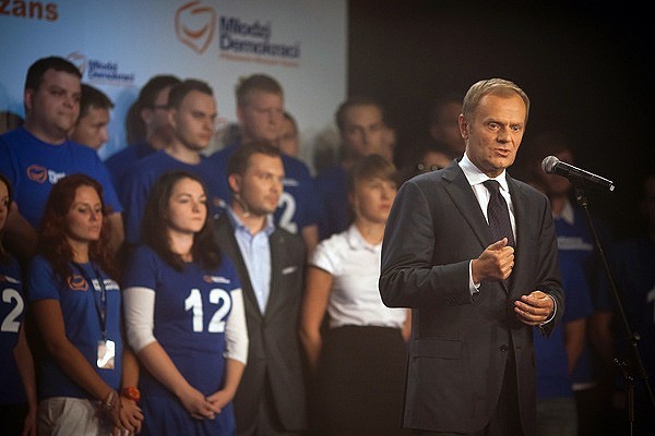 Premier Donald Tusk na PŁ