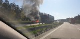 Na autostradzie A4 spłonął samochód. Uwaga na utrudnienia! 
