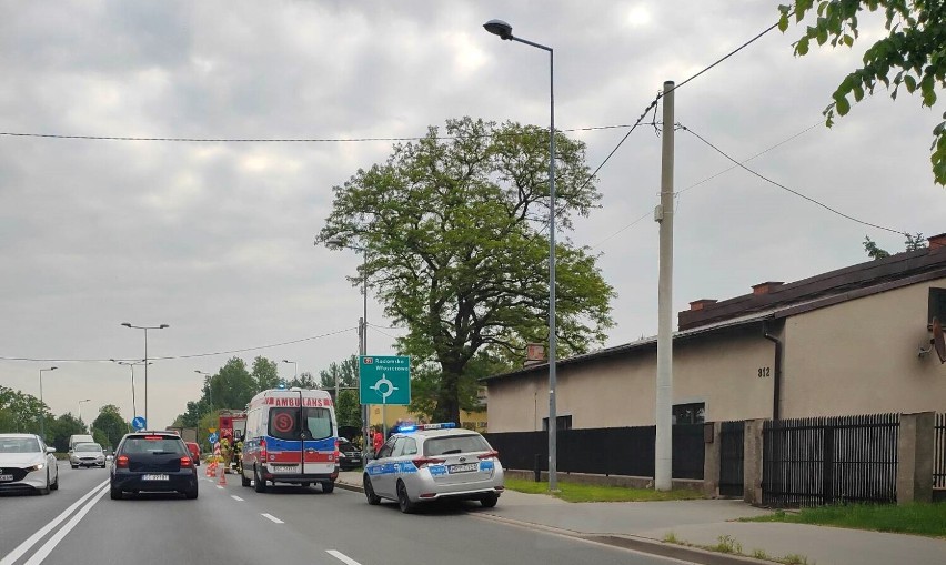 Wypadek na ulicy Warszawskiej w Częstochowie. Występują utrudnienia w ruchu
