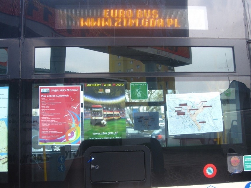 Gdańsk: Eurobus informuje mieszkańców o utrudnieniach w czasie Euro 2012 [ZDJĘCIA]