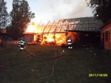 Pożar stodoły w Kiełczewku