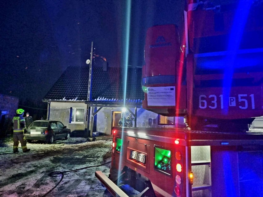 W Gminie Damasławek doszło do 2 pożarów sadzy: w Dąbrowie i...