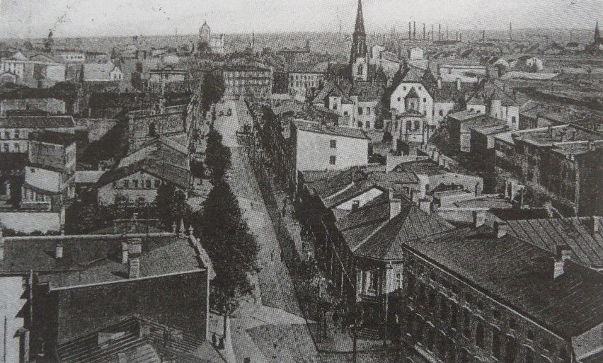 Widok Świętochłowic z lotu ptaka, 1913 rok