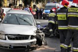 Wypadek na Słowackiego: 2 osoby ranne. Niebuszewo zablokowane