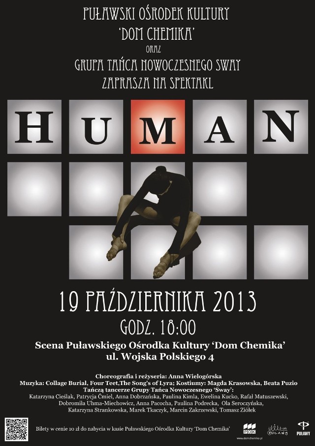 Spektakl "Human" w Domu Chemika