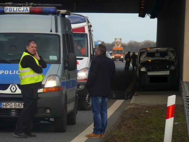 Wypadek na A4 koło Bochni.