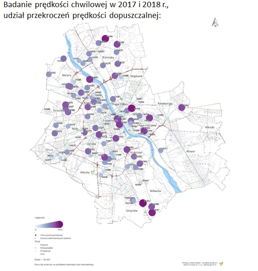 Podsumowanie wyników:

Badania prędkości chwilowej pojazdów...