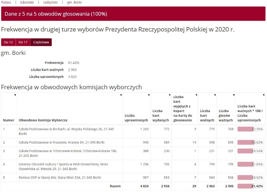 Wybory w Radzyniu Podlaskim i powiecie radzyńskim. Sprawdź, gdzie była najwyższa frekwencja