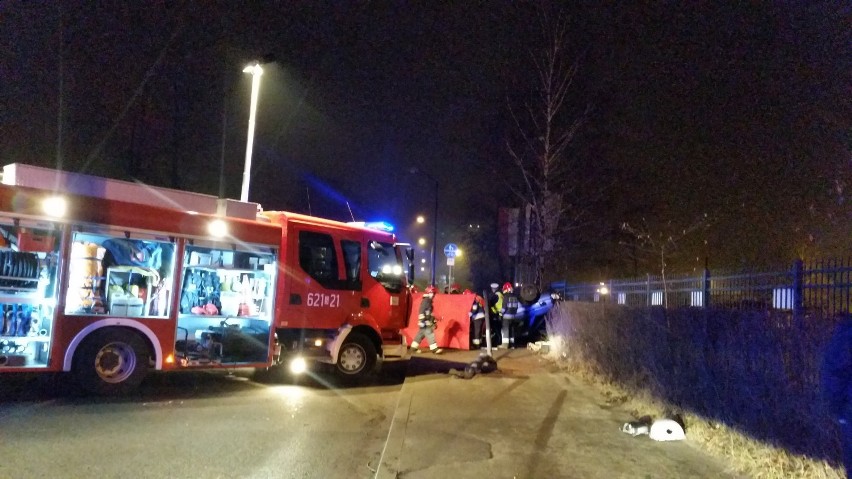 Do wypadku doszło na ul. Chorzowskiej. Jedna osoba nie żyje.