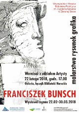 Franciszek Bunsch. Malarstwo rysunek grafika – wystawa oraz wykład w Bibliotece Norwida