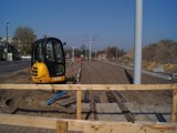 Toruń: Budowa linii tramwajowej. Bielany - Gagarina - Okrężna [zdjęcia]