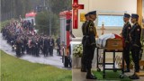 Balice. "Żegnaj Andrzeju, służba zdana..." Pogrzeb strażaka, który zginął w akcji. Trumnę z biało-czerwoną flagą prowadzono w asyście straży