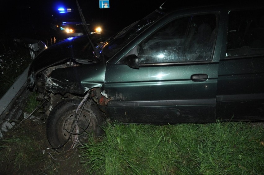 Kłokock: niebezpieczny wypadek pijanego kierowcy. Miał 3 promile