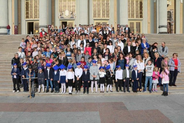 Pielgrzymka uczniów ze Szkoły Podstawowej im. Jana Pawła II w Wysokiem