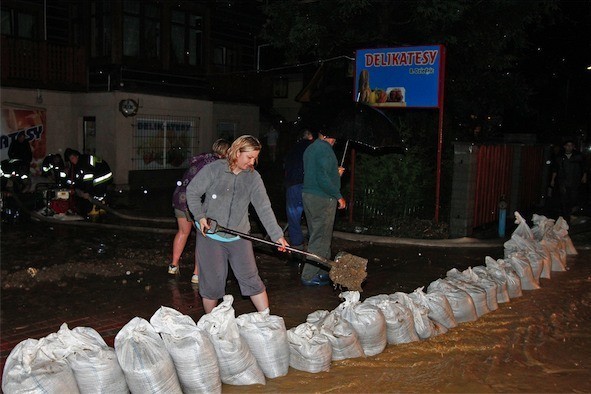 Powódź na Podhalu. Zalało Suche i Nowe Bystre [FOTO]