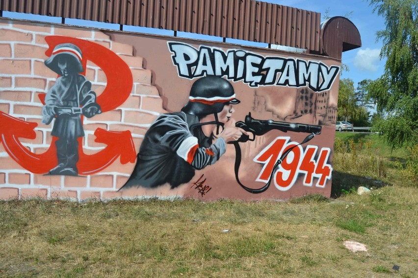 Graffiti powstańcze w Lęborku