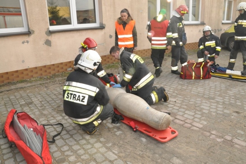 Ćwiczenia Państwowej Straży Pożarnej w Złotowie