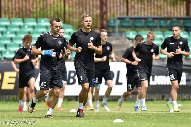 Pierwszy trening piłkarzy Garbarni Kraków