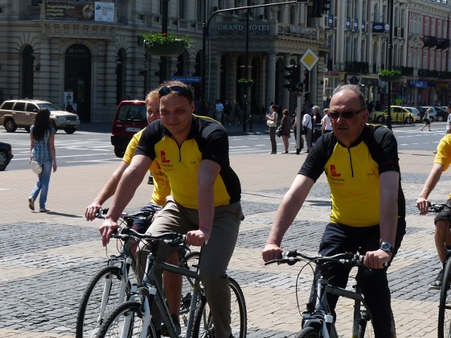 Piotr Franaszek promował w czwartek Paradę Rowerów