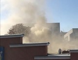 Pożar dachu budynku przy ul. Fabrycznej 13 w Zielonej Górze. Jedna osoba podtruta dymem [ZDJĘCIA, WIDEO]