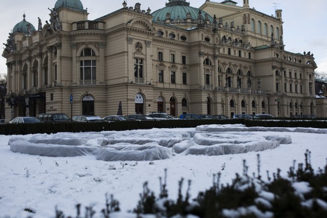 04.01.2017 krakow  
teatr slowackiego, zima, snieg, 
nz 

fot. andrzej banas / polska press