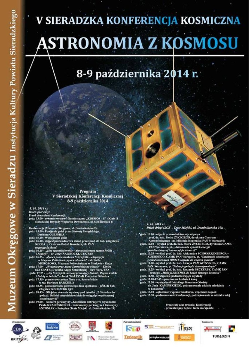 Sieradzka Konferencja Kosmiczna 2014 rusza w środę 8...