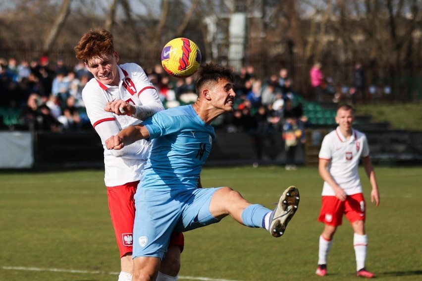 Mecz drużyn U-19 Polska - Izrael na stadionie Garbarni...