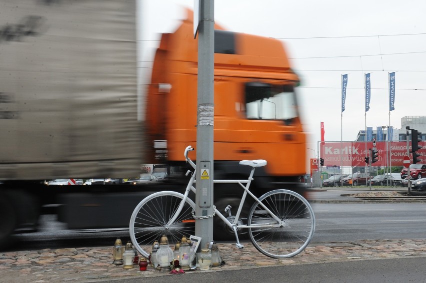 Na Jana Pawła II pojawił się ghost bike