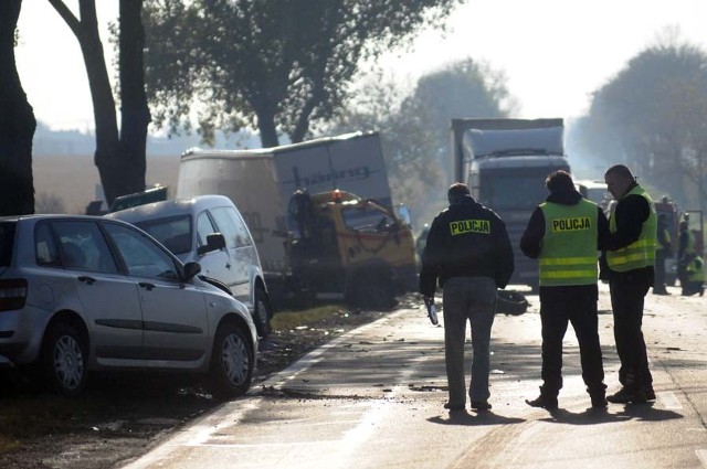 Karambol na wylocie ze Środy Wielkopolskiej