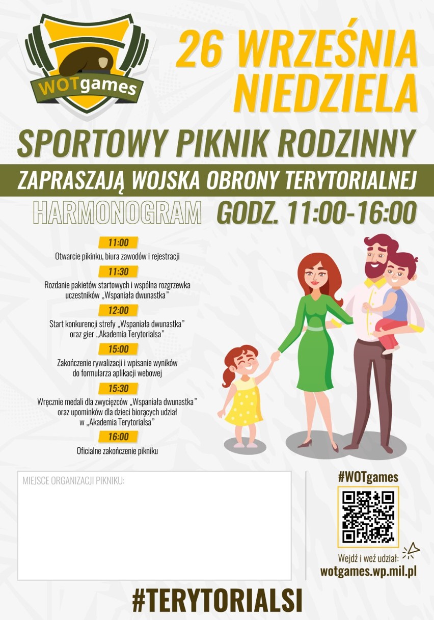 Nowy Staw. "WOTgames" dla Pomorza odbędą się właśnie tutaj. Piknik sportowy z okazji święta Wojsk Obrony Terytorialnej 