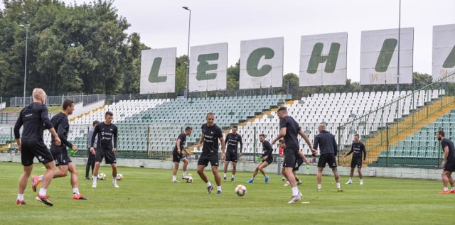 Piłkarze Lechii Gdańsk podczas treningu